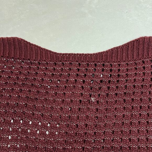 Gossip Girl by Romeo & Juliet Couture Open Knit Oversized Sweater Size Small - Picture 3 of 10